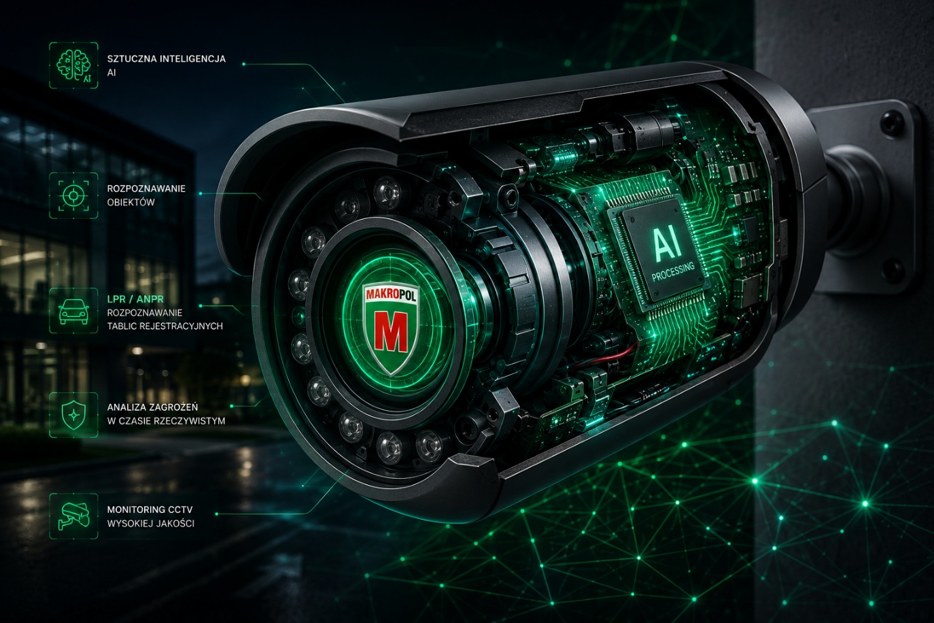 Inteligentna kamera MAKROPOL z analizą AI: rozpoznawanie obiektów, LPR/ANPR i monitoring CCTV